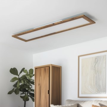 Brilagi - LED Plafonjera SLIMFRAME WOOD LED/58W/230V 124x34 cm braon