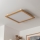 Brilagi - LED Plafonjera SLIMFRAME WOOD LED/58W/230V 64x64 cm braon