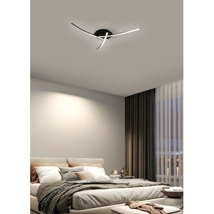 Brilagi - LED Plafonjera STRIPES LED/24W/230V crno