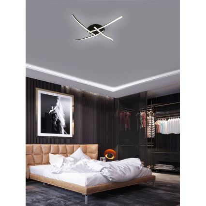 Brilagi - LED Plafonjera STRIPES LED/32W/230V crno