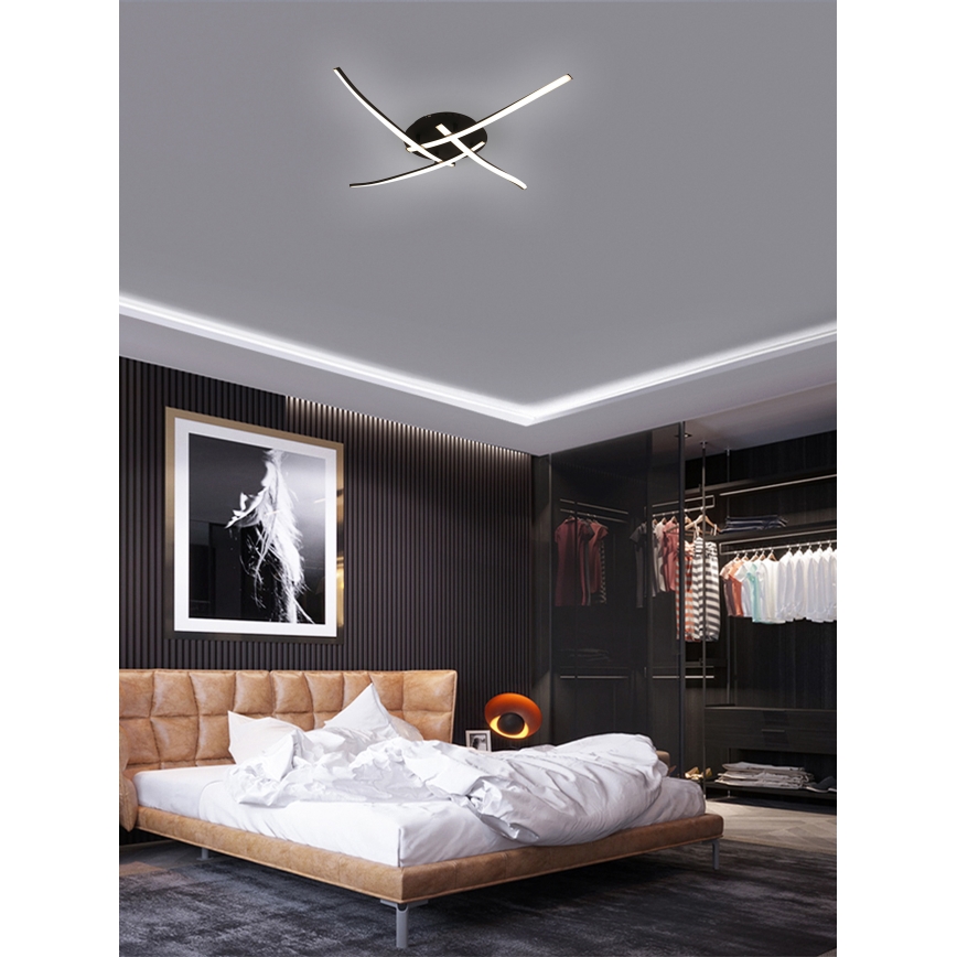 Brilagi - LED Plafonjera STRIPES LED/32W/230V crno