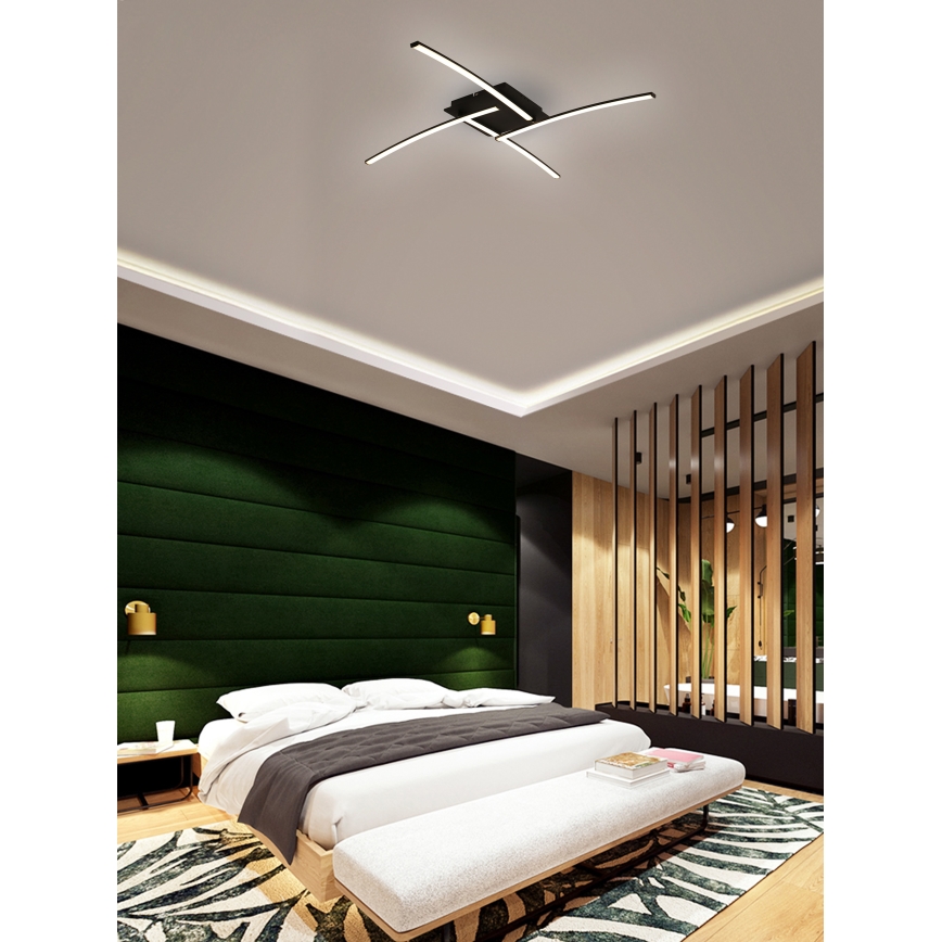 Brilagi - LED Plafonjera STRIPES LED/32W/230V crno