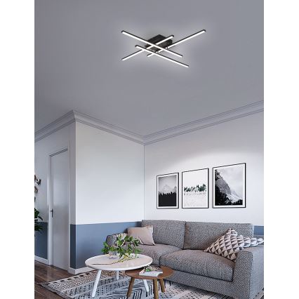 Brilagi - LED Plafonjera STRIPES LED/37W/230V crno