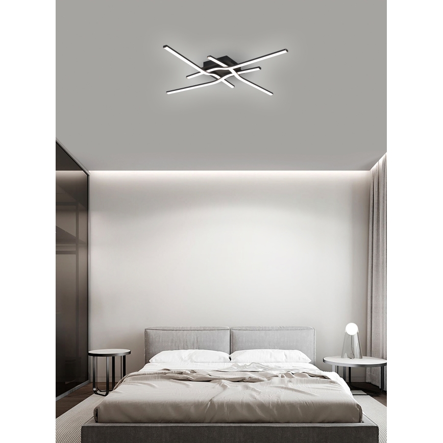 Brilagi - LED Plafonjera STRIPES LED/38W/230V crno