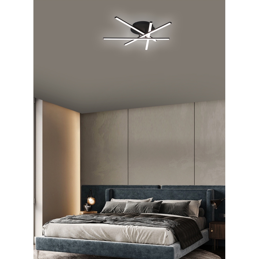 Brilagi - LED Plafonjera STRIPES LED/40W/230V crno