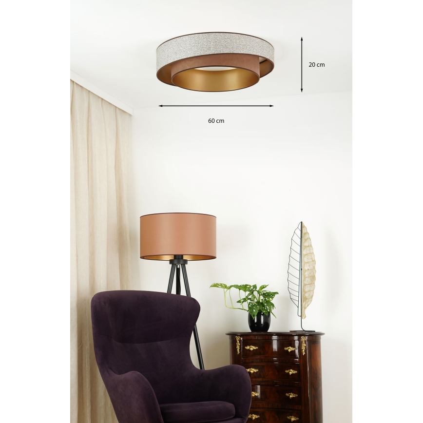 Brilagi - LED Plafonjera VEGAS SHINE LED/24W/230V pr. 60 cm braon