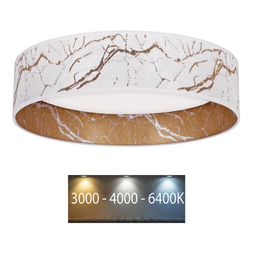 Brilagi - LED Plafonjera VELVET LED/12W/230V pr. 30 cm 3000K/4000K/6400K bela/zlatna