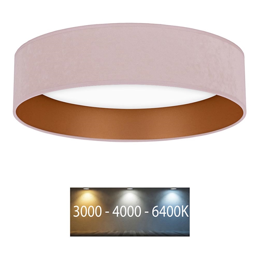 Brilagi - LED Plafonjera VELVET LED/12W/230V pr. 30 cm 3000K/4000K/6400K roze/zlatna
