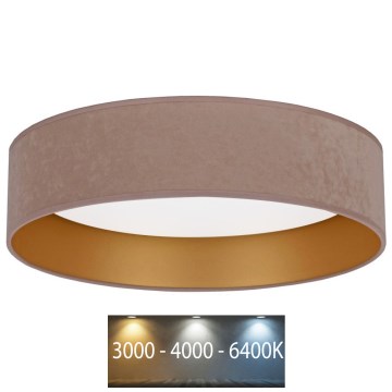 Brilagi - LED Plafonjera VELVET LED/24W/230V pr. 40 cm 3000/4000/6400K bež/zlatna