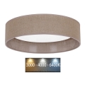 Brilagi - LED Plafonjera VELVET LED/24W/230V pr. 40 cm 3000/4000/6400K braon