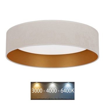 Brilagi - LED Plafonjera VELVET LED/24W/230V pr. 40 cm 3000/4000/6400K kremasta/zlatna