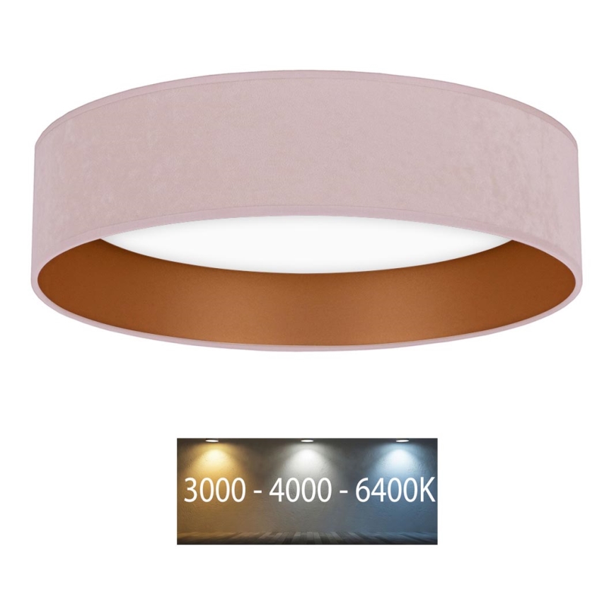 Brilagi - LED Plafonjera VELVET LED/24W/230V pr. 40 cm 3000/4000/6400K roze/zlatna