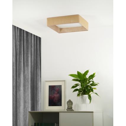 Brilagi - LED Plafonjera VELVET SQUARE LED/24W/230V braon