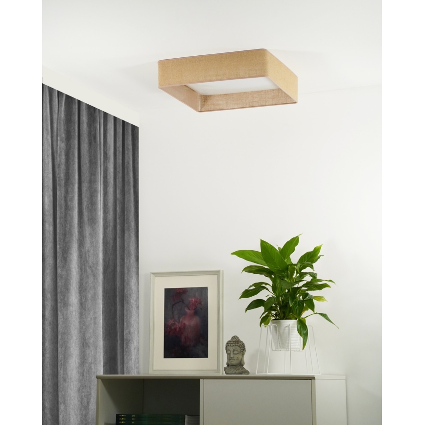 Brilagi - LED Plafonjera VELVET SQUARE LED/24W/230V braon