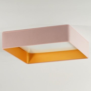 Brilagi - LED Plafonjera VELVET SQUARE LED/24W/230V roze