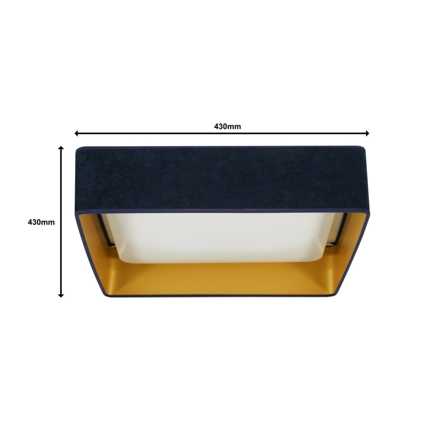 Brilagi - LED Plafonjera VELVET SQUARE LED/24W/230V tamno plavi