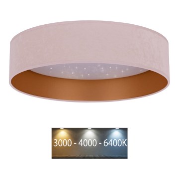Brilagi - LED Plafonjera VELVET STAR LED/24W/230V pr. 40 cm 3000K/4000K/6400K roze/zlatna