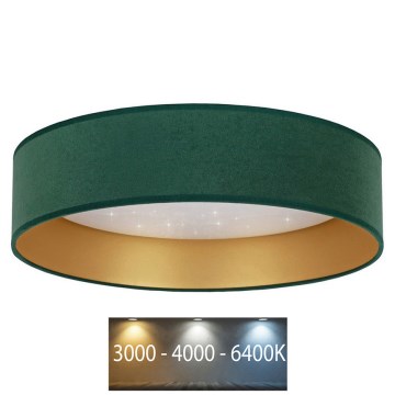 Brilagi - LED Plafonjera VELVET STAR LED/24W/230V pr. 40 cm 3000K/4000K/6400K zelena/zlatna