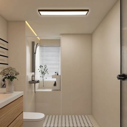 Brilagi- LED plafonjera za kupatilo FRAME LED/40W/230V 120x30 cm IP44 crno