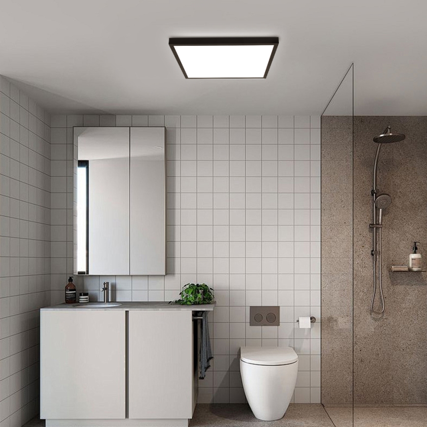 Brilagi - LED plafonjera za kupatilo FRAME LED/40W/230V 60x60 cm IP44 crno