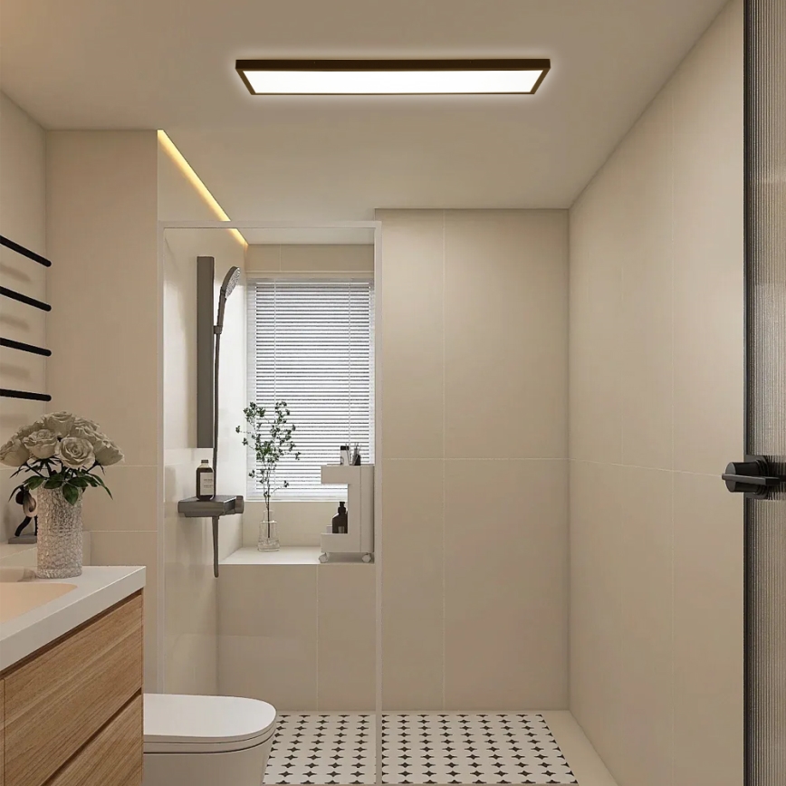 Brilagi - LED plafonjera za kupatilo FRAME LED/50W/230V 120x30 cm IP44 crno