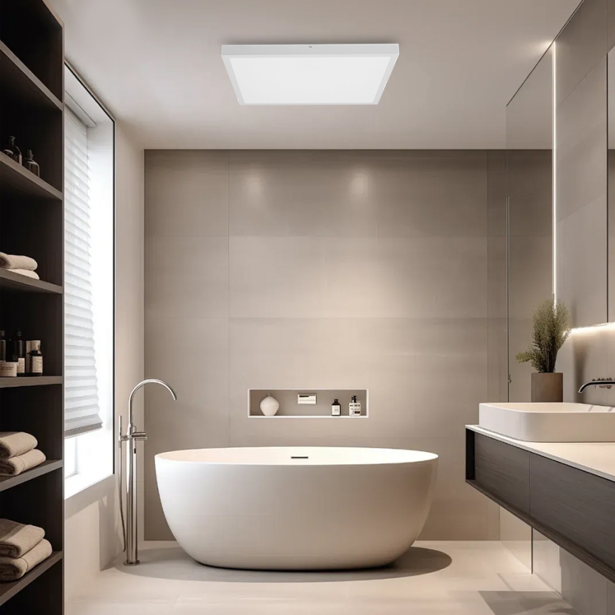 Brilagi - LED plafonjera za kupatilo FRAME LED/50W/230V 60x60 cm IP44 bela