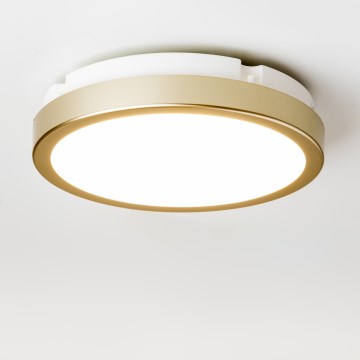 Brilagi - LED plafonjera za kupatilo PERA LED/18W/230V pr. 22 cm IP65 zlatna