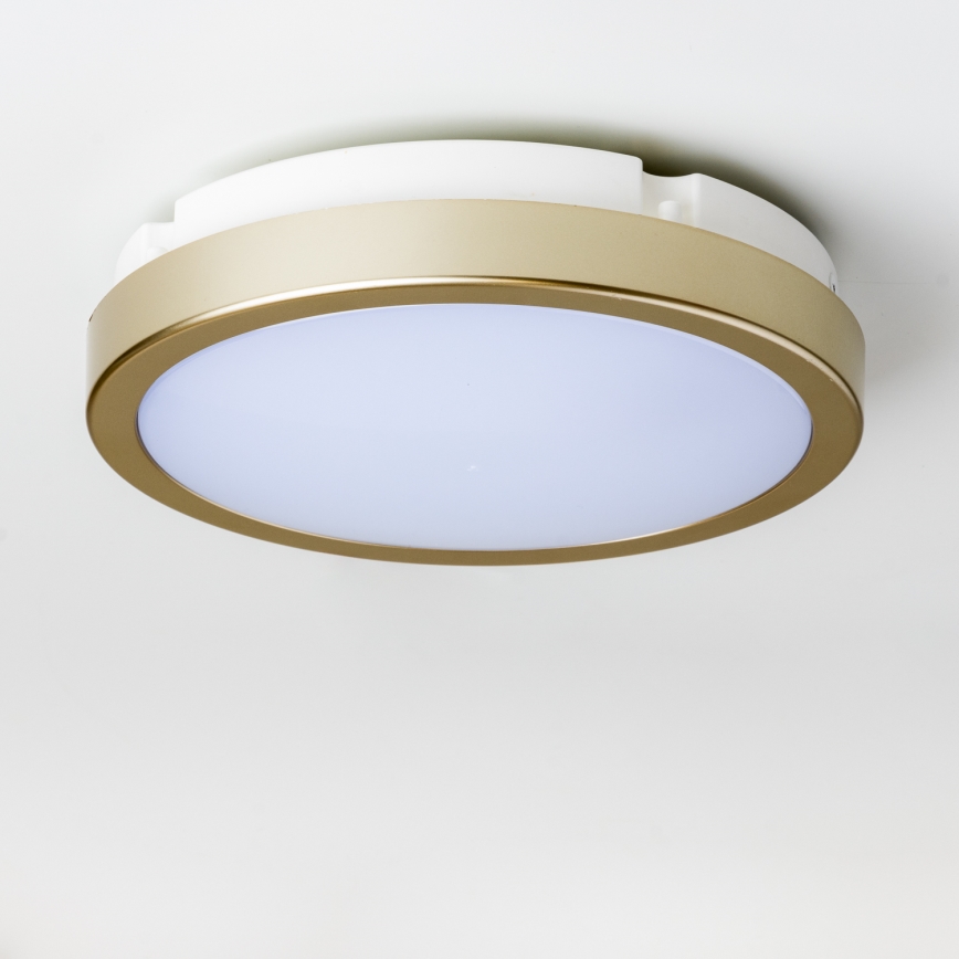 Brilagi - LED plafonjera za kupatilo PERA LED/18W/230V pr. 22 cm IP65 zlatna