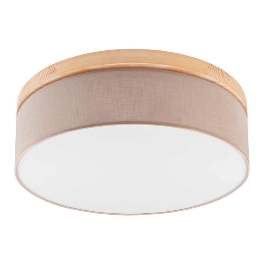 Brilagi - LED plafonska svetiljka BELLADONNA 3xE27/15W/230V prečnik 50 cm bež/borovina