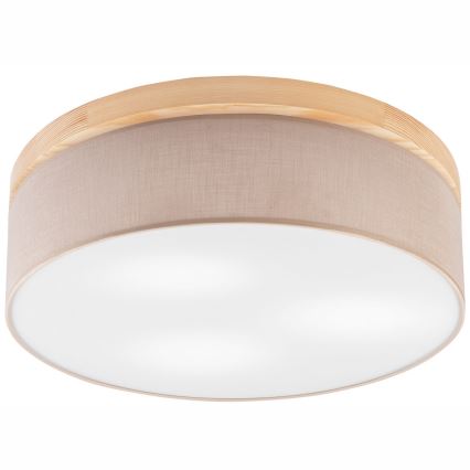 Brilagi - LED plafonska svetiljka BELLADONNA 3xE27/15W/230V prečnik 50 cm bež/borovina
