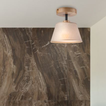 Brilagi - LED  Plafonski luster ANTHONY 1xE14/60W/230V hrast/bež