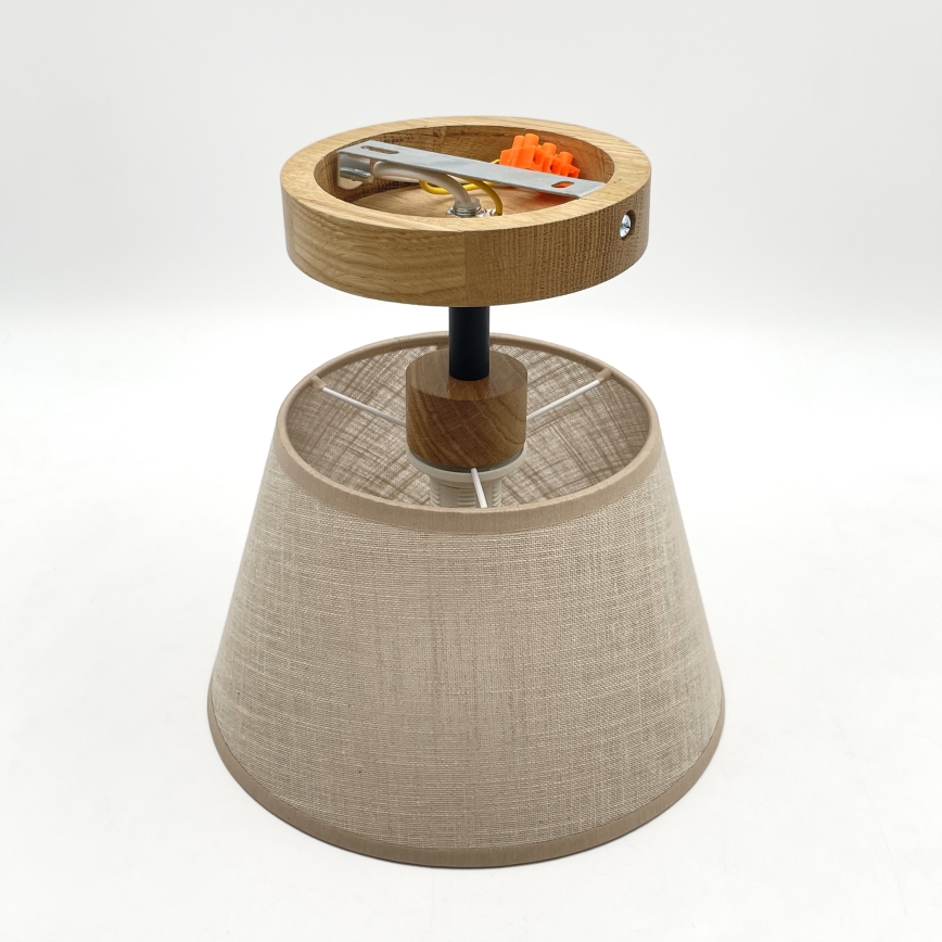 Brilagi - LED  Plafonski luster ANTHONY 1xE14/60W/230V hrast/bež