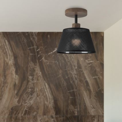 Brilagi - LED plafonski luster ANTHONY 1xE14/60W/230V hrast orah/crna