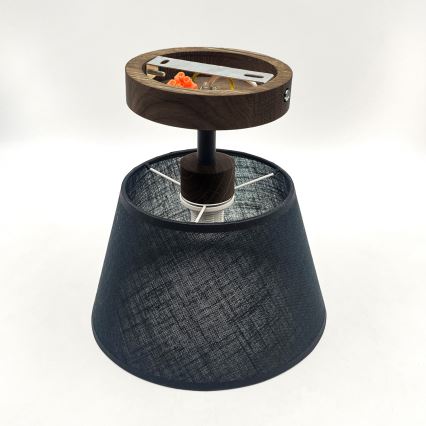 Brilagi - LED plafonski luster ANTHONY 1xE14/60W/230V hrast orah/crna