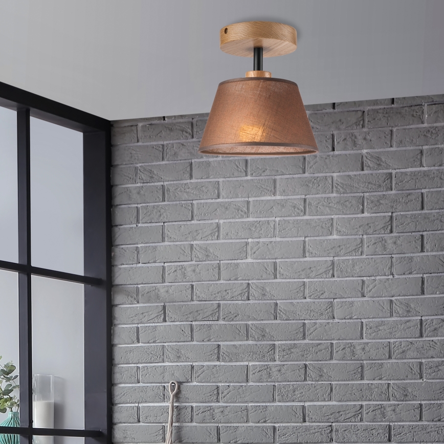 Brilagi - LED  Plafonski luster ANTHONY 1xE14/60W/230V hrast/smeđa