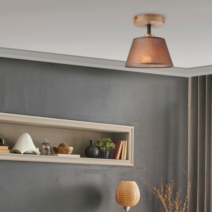 Brilagi - LED  Plafonski luster ANTHONY 1xE14/60W/230V hrast/smeđa