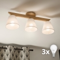 Brilagi - LED Plafonski luster ANTHONY 3xE14/40W/230V hrast/bela