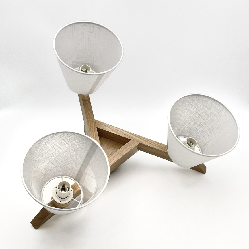 Brilagi - LED Plafonski luster ANTHONY 3xE14/40W/230V hrast/bela