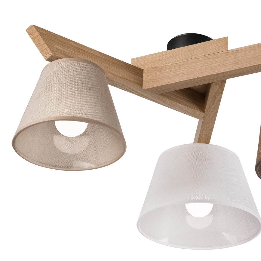 Brilagi - LED Plafonski luster ANTHONY 3xE14/40W/230V hrast