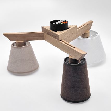 Brilagi - LED Plafonski luster ANTHONY 3xE14/40W/230V hrast