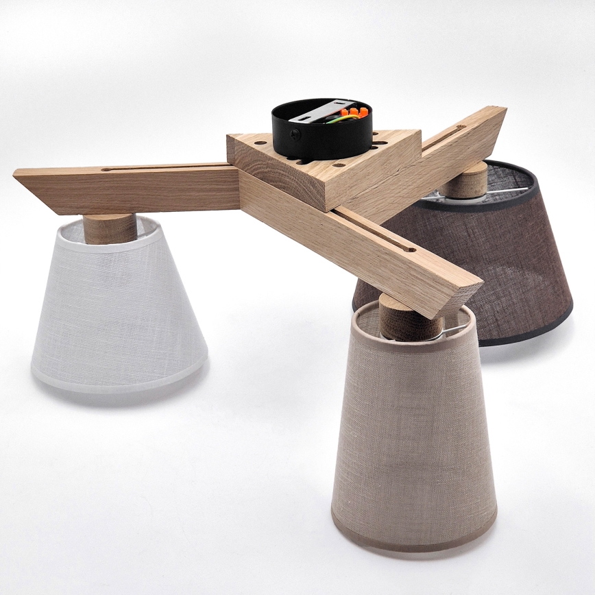 Brilagi - LED plafonski luster ANTHONY 3xE14/40W/230V hrast