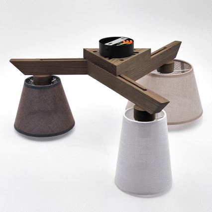 Brilagi - LED  plafonski luster ANTHONY 3xE14/40W/230V hrast orah