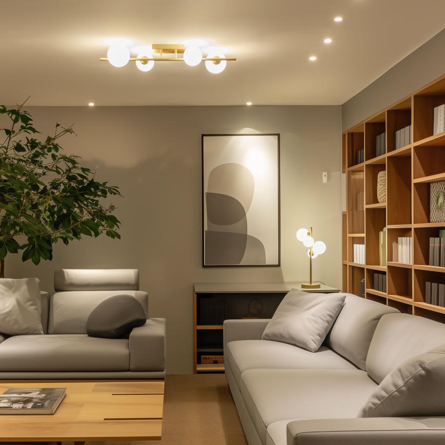 Brilagi - LED plafonski luster MILLA 4xG9/3W/230V zlatna/bela