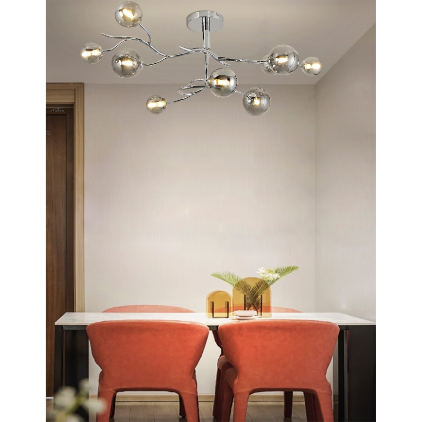 Brilagi - LED plafonski luster MISTEL 9xG9/3W/230V sjajni hrom/zadimljena