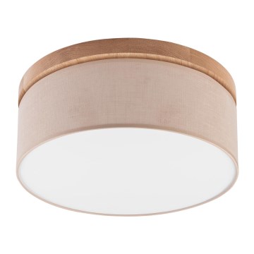 Brilagi - LED plafonsko svetlo BELLADONNA 2xE27/15W/230V prečnik 40 cm bež/hrast