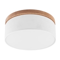 Brilagi - LED plafonsko svetlo BELLADONNA 2xE27/15W/230V Ø 40 cm bela/hrast