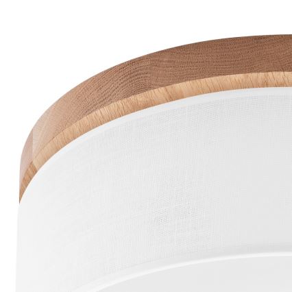 Brilagi - LED plafonsko svetlo BELLADONNA 2xE27/15W/230V Ø 40 cm bela/hrast