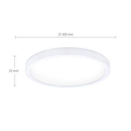 Brilagi - LED stropno svetlo ESTELA LED/18W/230V prečnik 30 cm, belo