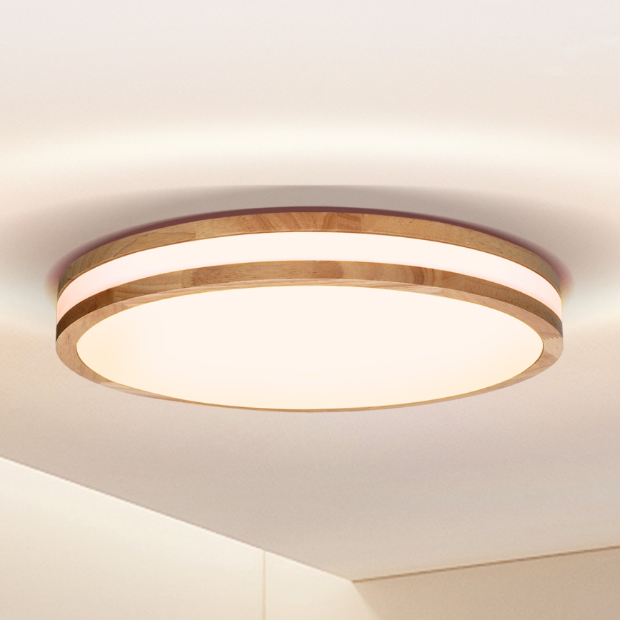 Brilagi - LED plafonsko svetlo MOLINA LED/24W/230V hrast pr. 29 cm