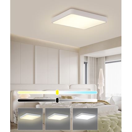 Brilagi - LED plafonsko svetlo POOL LED/48W/230V 3000/4500/6000K 50x50 cm bela